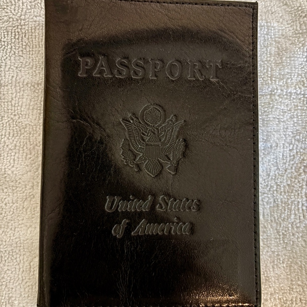 Neiman Marcus Textured Black Leather Piece
